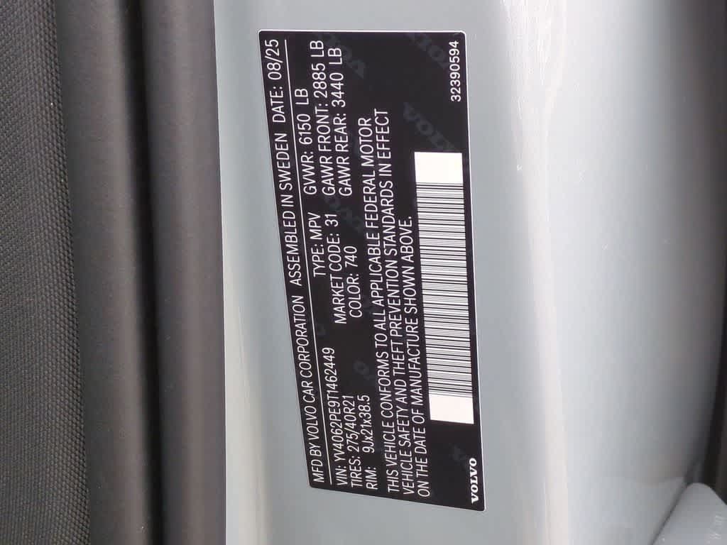Used 2026 Volvo XC90 B6 Plus w/ Protection Package Premier AWD/4WD image 34