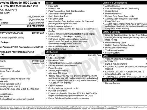 Used 2019 Chevrolet Silverado 1500 Custom Trail Boss w/ Custom Convenience Package image 14