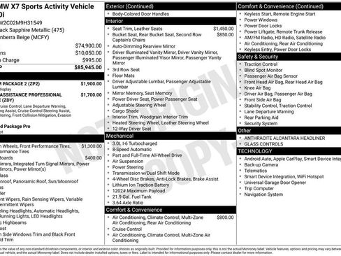 Used 2021 BMW X7 xDrive40i w/ Premium Package 2 image 2