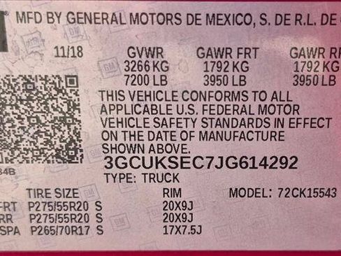 Used 2018 Chevrolet Silverado 1500 LTZ w/ Sport Package AWD/4WD image 30