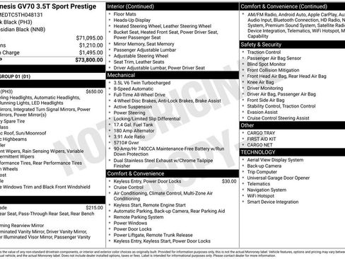 New 2026 Genesis GV70 3.5T Sport Prestige image 9