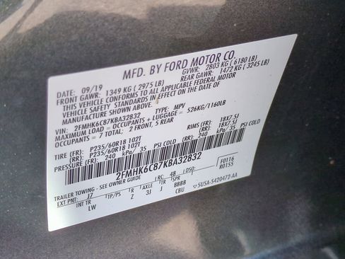 Used 2019 Ford Flex SEL w/ Equipment Group 202A image 33