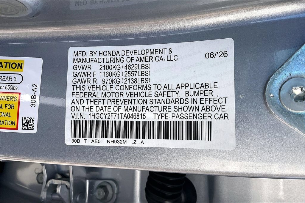 New 2026 Honda Accord Sport image 8