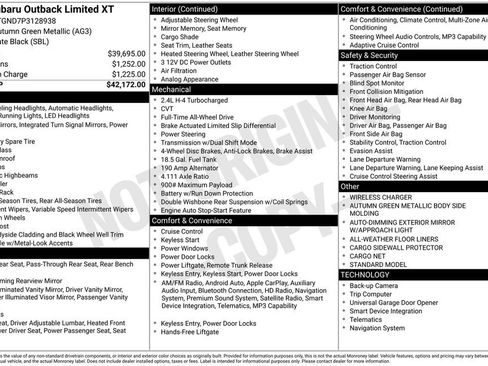 Used 2023 Subaru Outback Limited XT image 7