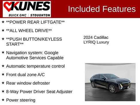 Used 2024 Cadillac Lyriq Luxury AWD/4WD image 3