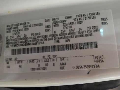 Used 2021 Ford Escape SE w/ Convenience Package image 33