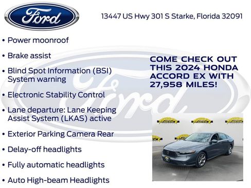 Used 2024 Honda Accord EX image 30