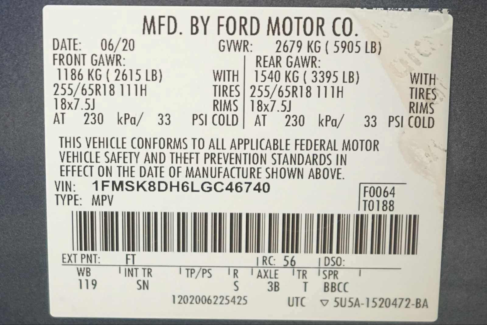 Used 2020 Ford Explorer XLT w/ Equipment Group 202A AWD/4WD image 30