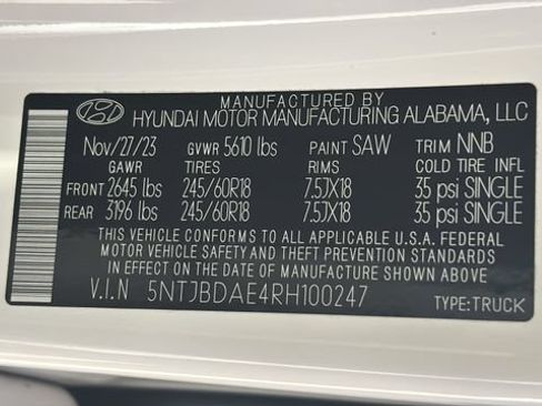 Used 2024 Hyundai Santa Cruz SEL AWD/4WD image 27