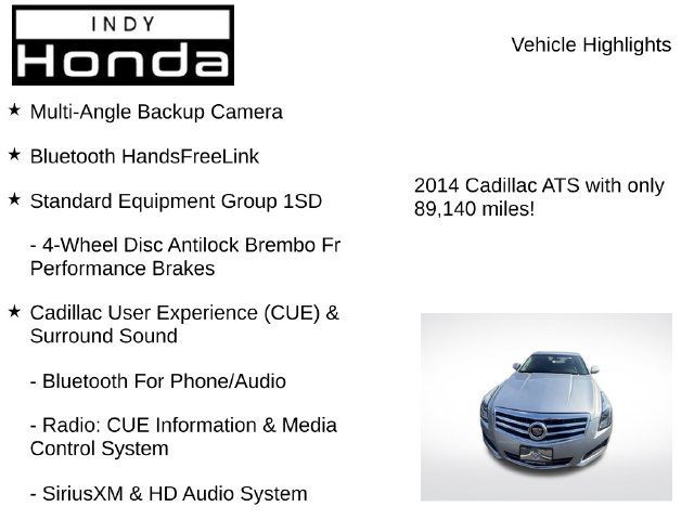 Used 2014 Cadillac ATS 2.0T AWD Sedan image 7