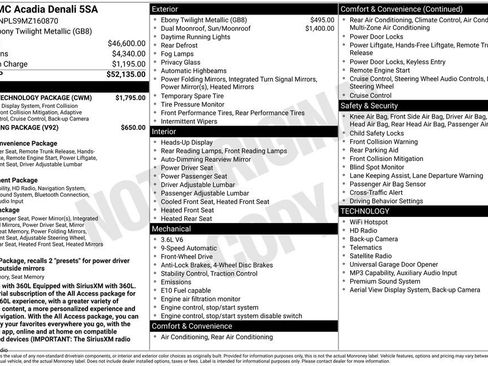 Used 2021 GMC Acadia Denali w/ Denali Technology Package FWD image 61