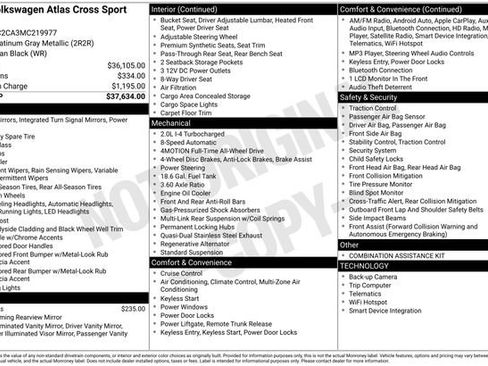 Certified 2021 Volkswagen Atlas Cross Sport SE image 38