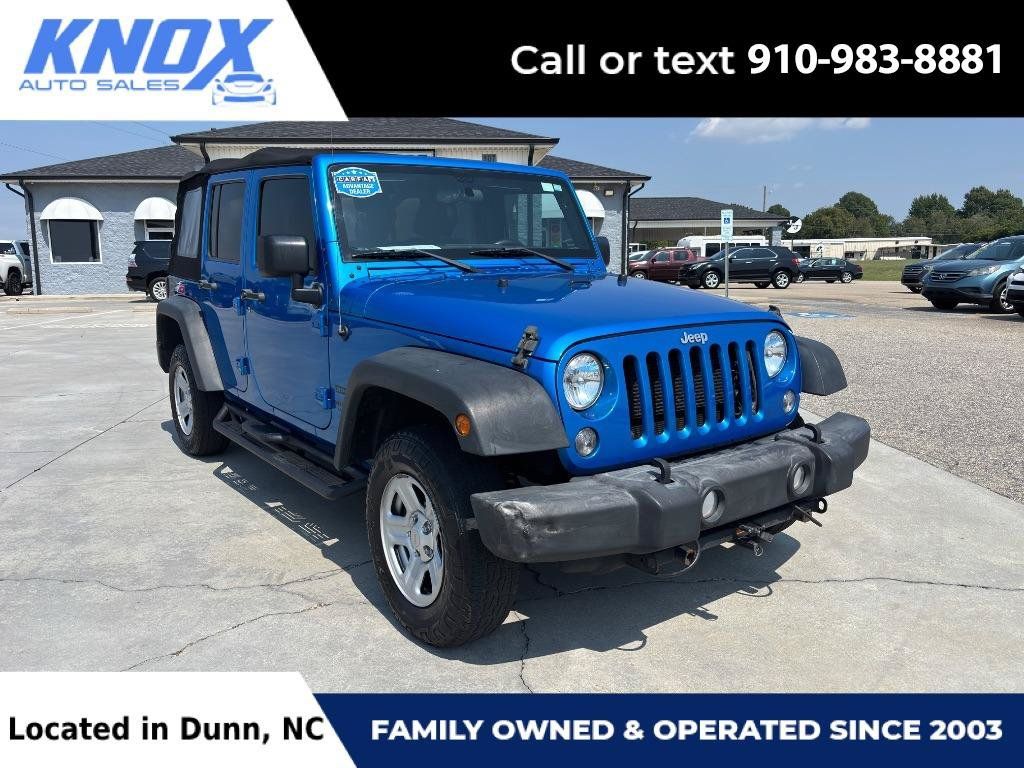Used 2016 Jeep Wrangler Unlimited Sport w/ Connectivity Group AWD/4WD image 1