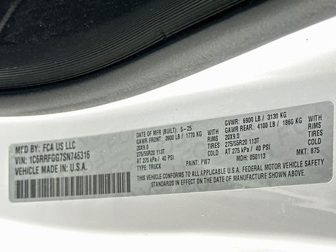 Used 2025 RAM 1500 Tradesman AWD/4WD image 12