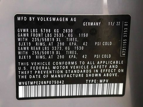 Certified 2022 Volkswagen ID.4 Pro S RWD image 51