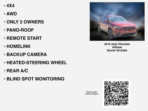 Used 2019 Jeep Cherokee Latitude Plus AWD/4WD image 7