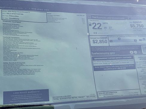 New 2026 Land Rover Range Rover Evoque S image 18