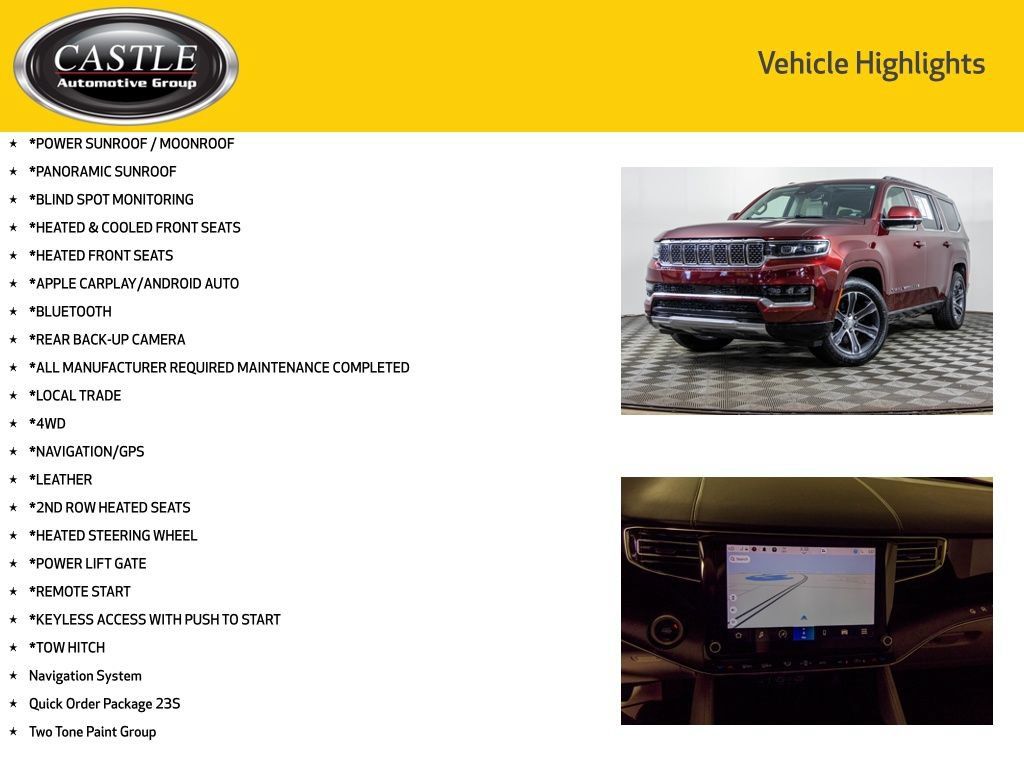 Used 2022 Jeep Grand Wagoneer Series I AWD/4WD image 3