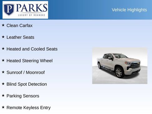 Used 2024 Chevrolet Silverado 1500 High Country w/ High Country Premium Package AWD/4WD image 4