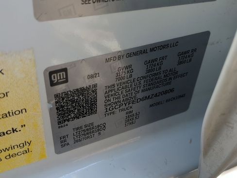 Used 2021 Chevrolet Silverado 1500 LT Trail Boss w/ Bed Protection Package image 32