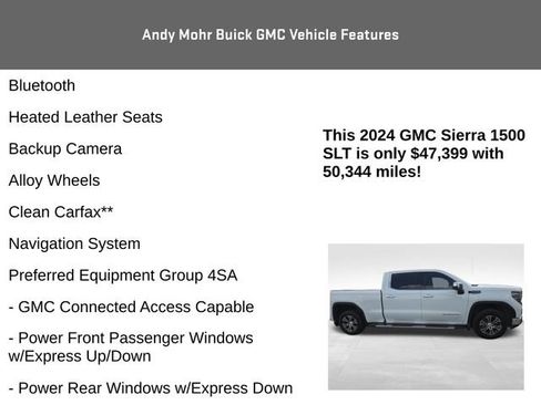 Used 2024 GMC Sierra 1500 SLT w/ SLT Convenience Package AWD/4WD image 4