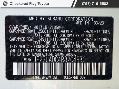 Used 2024 Subaru Crosstrek 2.0i Premium image 46