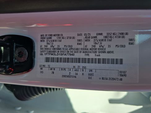 Used 2025 Ford F150 XLT w/ Equipment Group 302A MID AWD/4WD image 36