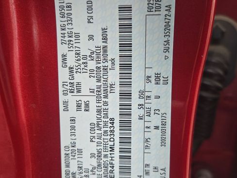 Certified 2021 Ford Ranger XLT w/ Equipment Group 301A Mid image 32