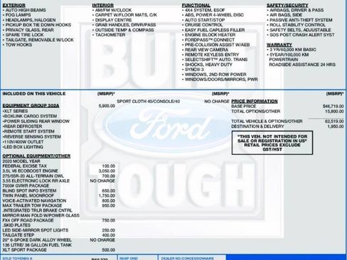 Used 2020 Ford F150 XLT w/ Equipment Group 302A Luxury AWD/4WD image 7