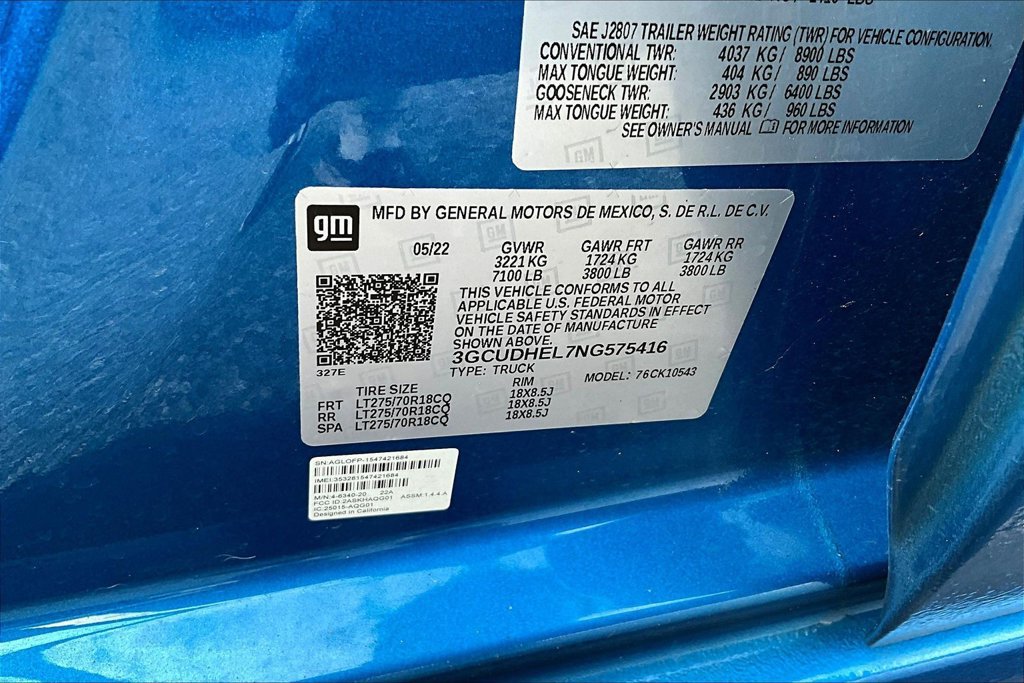Used 2022 Chevrolet Silverado 1500 ZR2 AWD/4WD image 21
