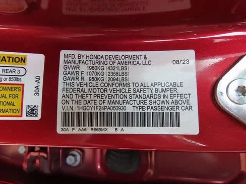 Certified 2023 Honda Accord LX image 24