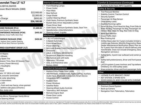 Used 2017 Chevrolet Trax LT w/ Sun & Sound Package FWD image 2