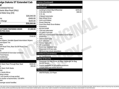 Used 2006 Dodge Dakota ST RWD image 3