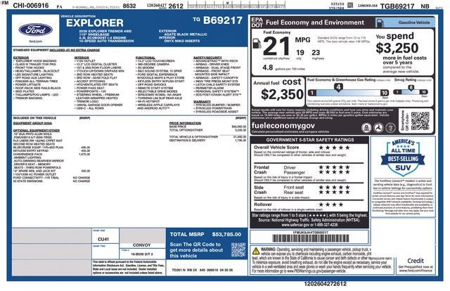 New 2026 Ford Explorer Tremor w/ Tremor Convenience Package AWD/4WD image 33
