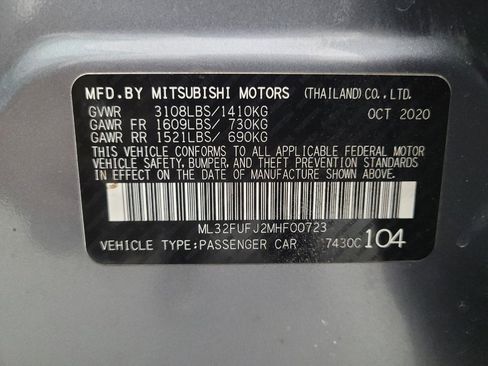 Used 2021 Mitsubishi Mirage G4 LE image 33