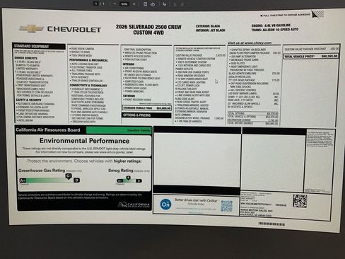 New 2026 Chevrolet Silverado 2500 Custom w/ Custom Value Package AWD/4WD image 60