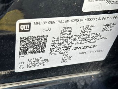 Used 2022 Chevrolet Silverado 1500 LT Trail Boss w/ Convenience Package II AWD/4WD image 28