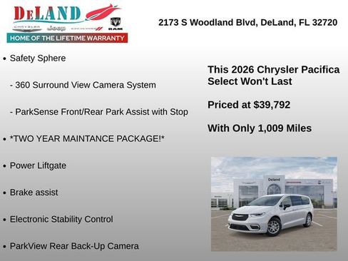 New 2026 Chrysler Pacifica Select FWD image 6