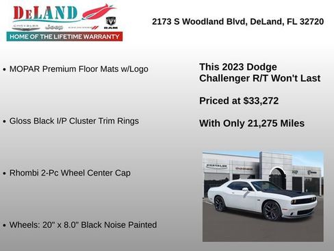 Used 2023 Dodge Challenger R/T w/ Blacktop Package RWD image 24