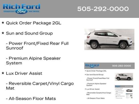Used 2022 Jeep Compass Latitude w/ Sun and Sound Group AWD/4WD image 19