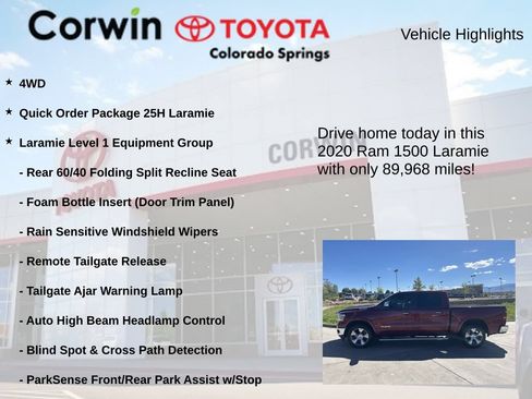 Used 2020 RAM 1500 Laramie AWD/4WD image 7