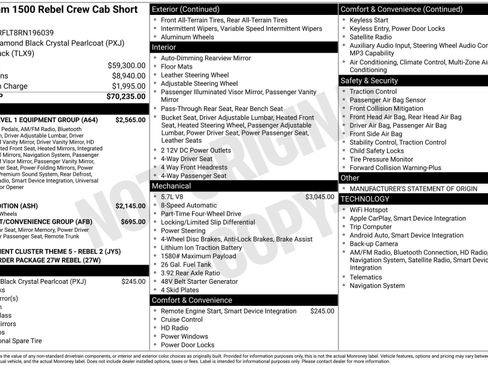 Used 2024 RAM 1500 Rebel w/ Rebel Level 1 Equipment Group AWD/4WD image 44
