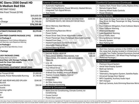 Used 2022 GMC Sierra 2500 Denali w/ Denali Ultimate Package AWD/4WD image 15