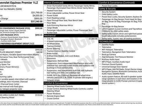 Used 2017 Chevrolet Equinox Premier w/ Enhanced Convenience Package AWD/4WD image 2
