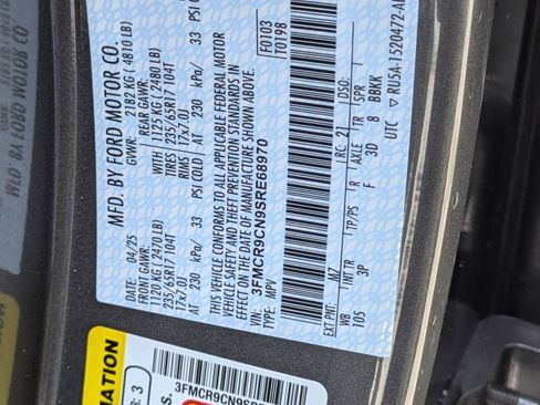 New 2025 Ford Bronco Sport Outer Banks w/ Sasquatch Outer Banks Package image 44