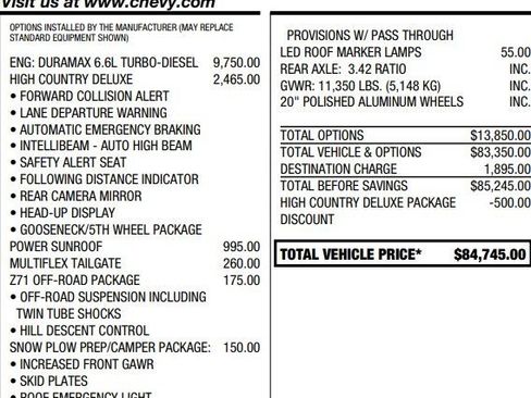 Used 2023 Chevrolet Silverado 2500 High Country w/ Z71 Off-Road Package image 2