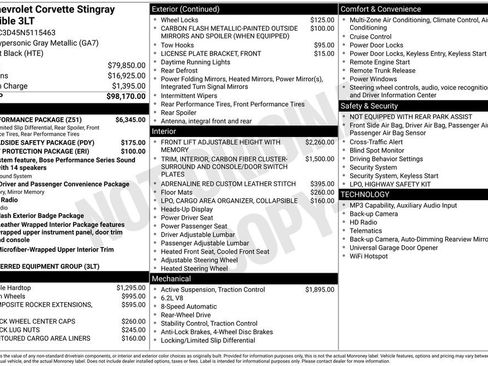 Used 2022 Chevrolet Corvette Stingray Premium Conv w/ Z51 Performance Package image 5