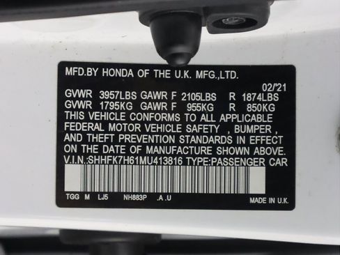 Used 2021 Honda Civic EX image 53