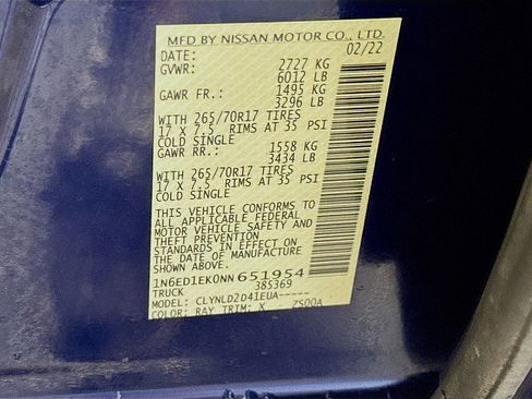 Used 2022 Nissan Frontier PRO-4X w/ Off-Road Protection Package image 30