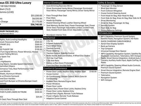 Used 2025 Lexus ES 350 Ultra Luxury FWD image 27